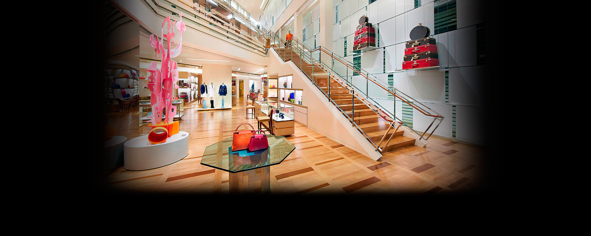 Louis Vuitton's Flagship Store At The Corner Of Rodeo Drive And Dayton Way  In Beverly Hills Designed By Peter Marino. Stock Photo, Picture and Royalty  Free Image. Image 111373449.