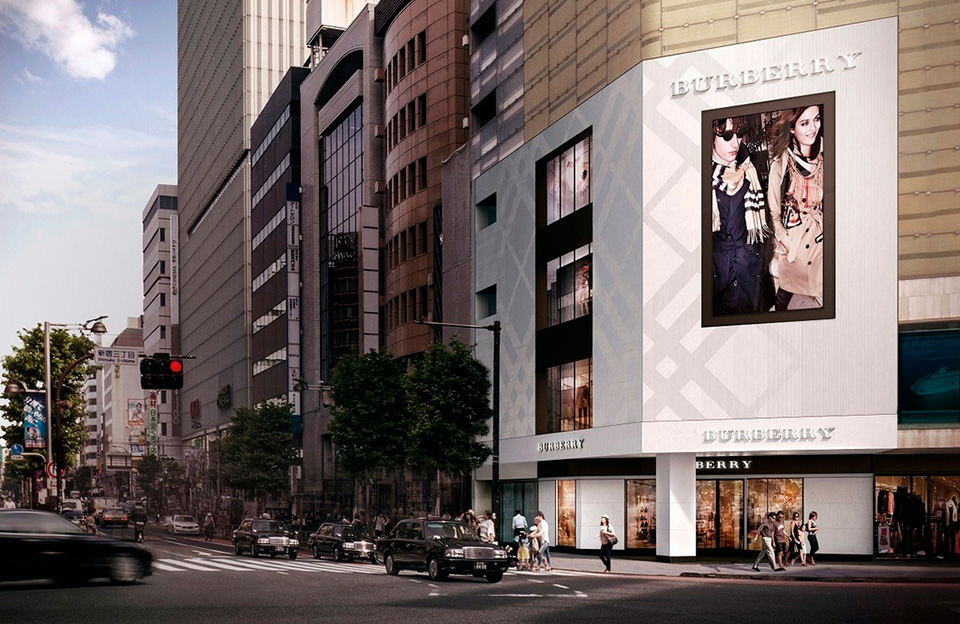 Burberry's New Flagship Store in Ginza, Tokyo